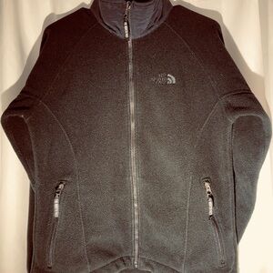 The North Face Black Ski Jacket with Full Zip and Logo